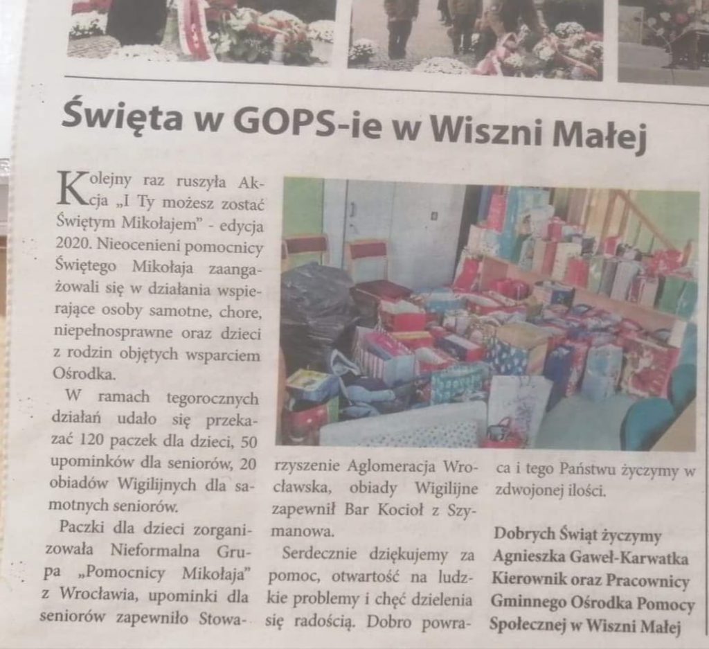 Zdjęcie z akcji Podaruj Gwiazdkę, edycja 2021