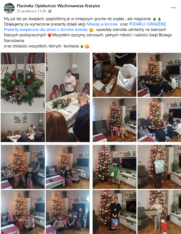 Zdjęcie z akcji Podaruj Gwiazdkę, edycja 2023